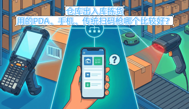 仓库出入库拣货用的PDA、手机、传统扫码枪哪个比较好?(图1) 仓库出入库拣货用的PDA、手机、传统扫码枪哪个比较好?(图1)