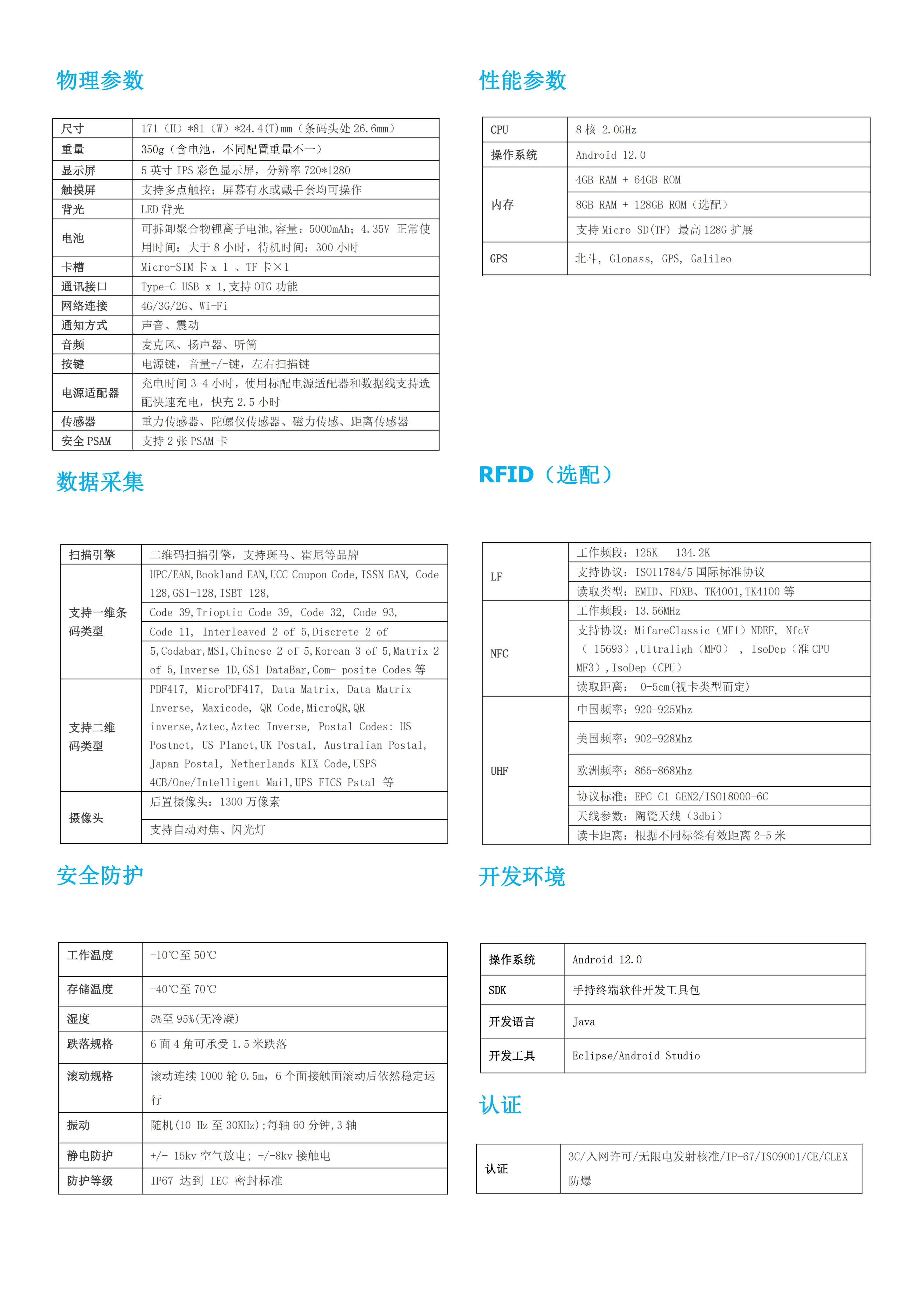 鸟鸟N70S军工级无联网通信PDA手持终端(图2)