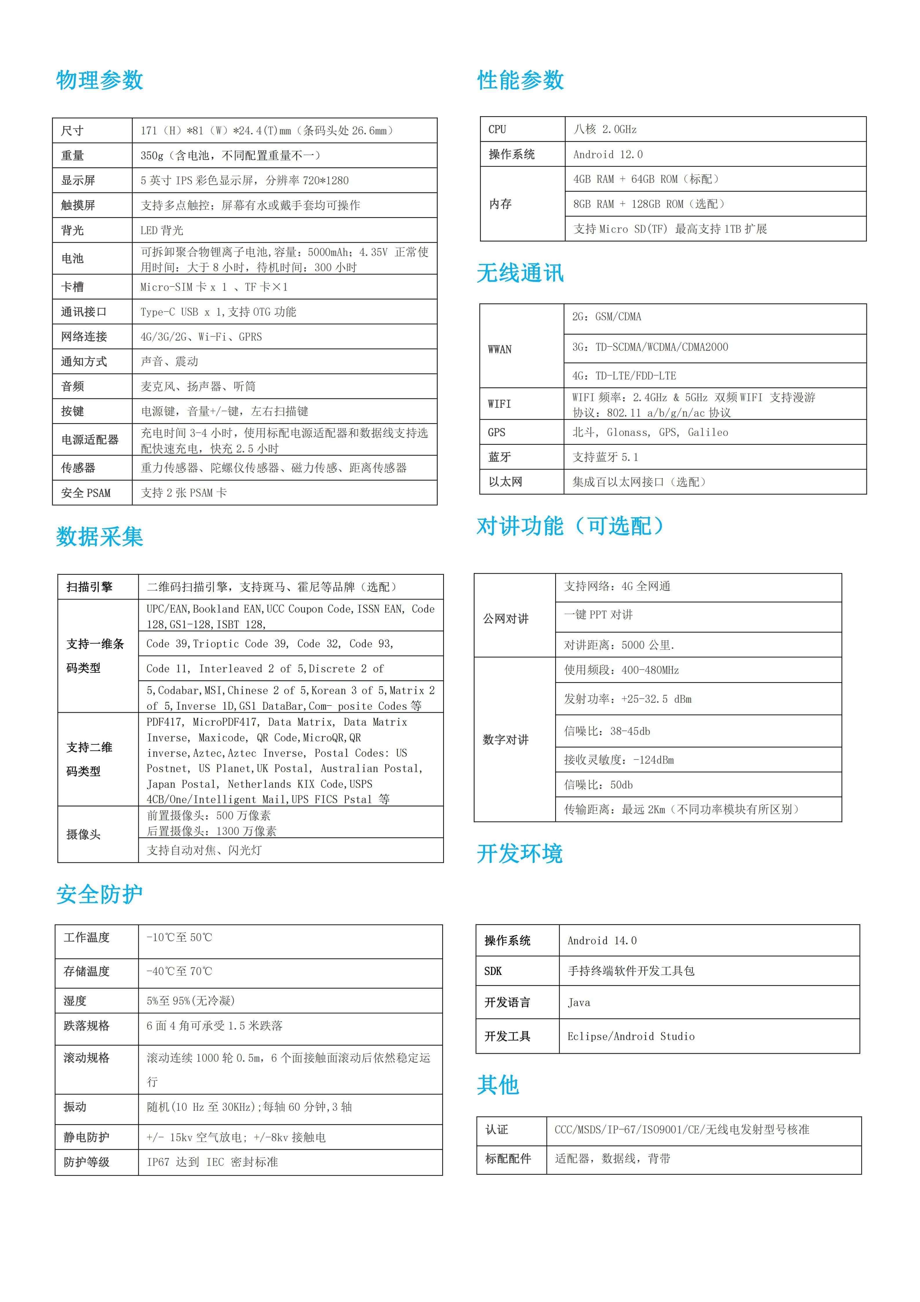 移动巡检手持机 智能手持巡护终端PDA(图2)