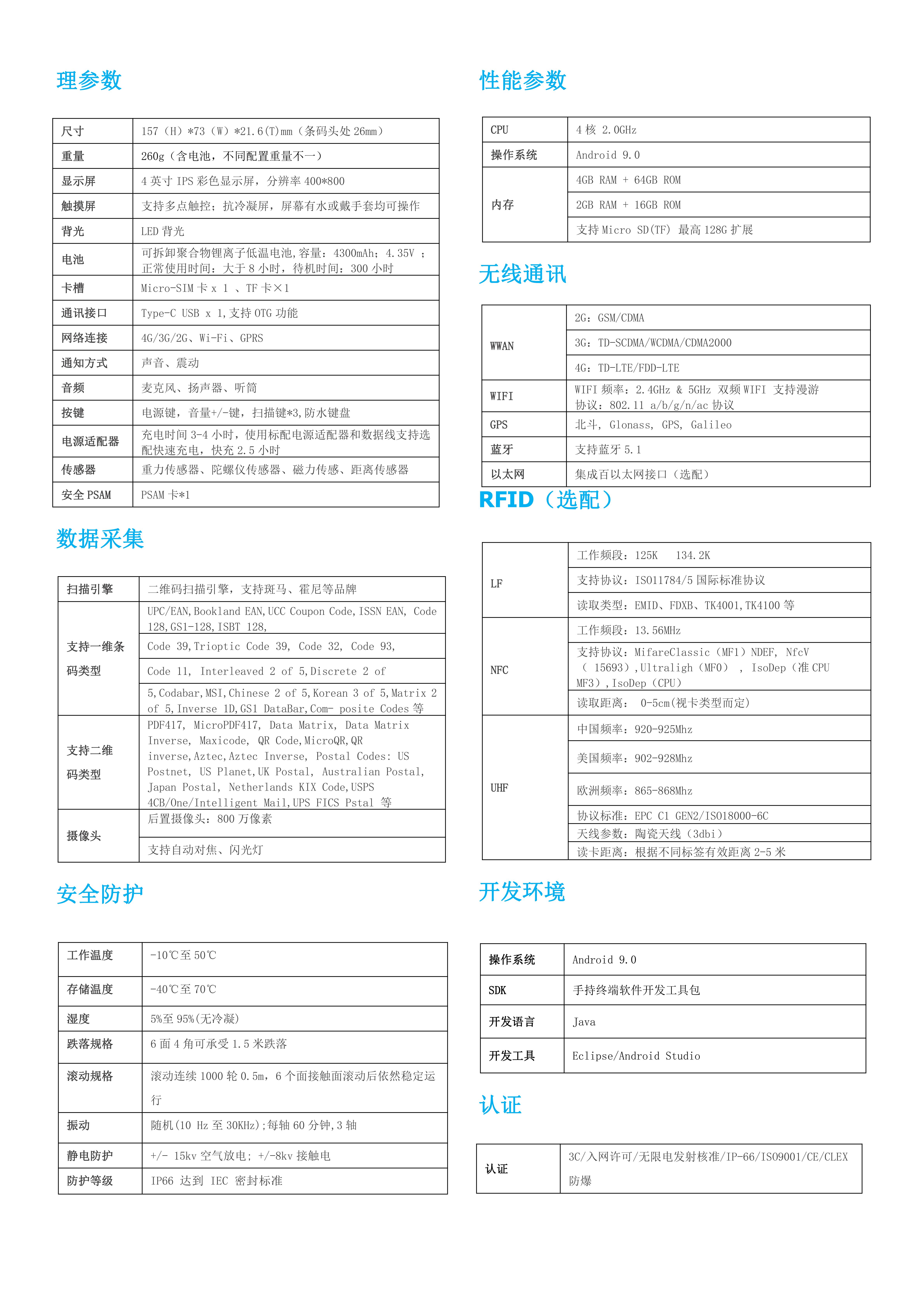 冷链运输PDA_物流快递生鲜冷链运输管理手持终端(图2)
