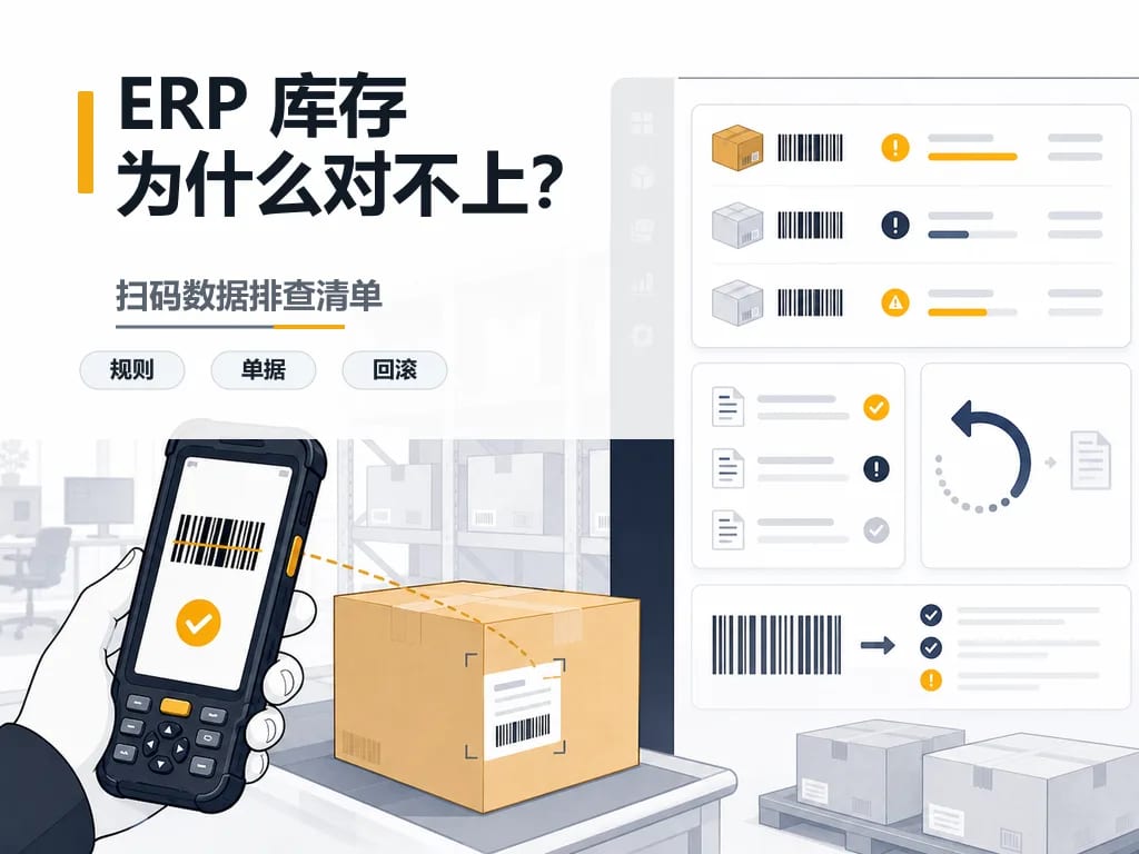 PDA扫码数据和ERP库存的排查方法 PDA扫码数据和ERP库存的排查方法