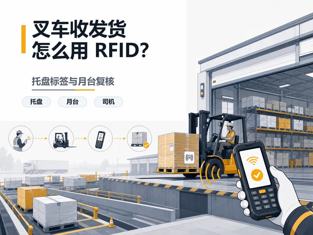 叉车收发货使用RFID手持终端的流程