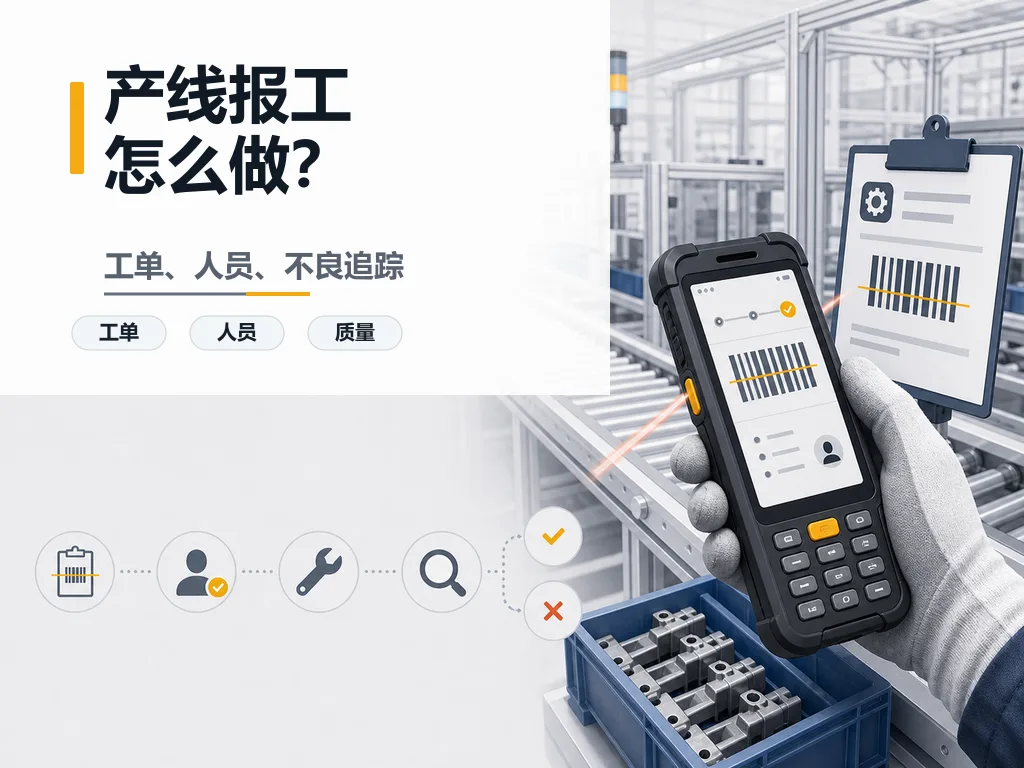 产线工序报工用工业PDA的工作流程图