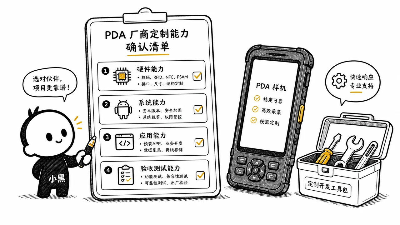 PDA 厂商定制能力确认清单示意