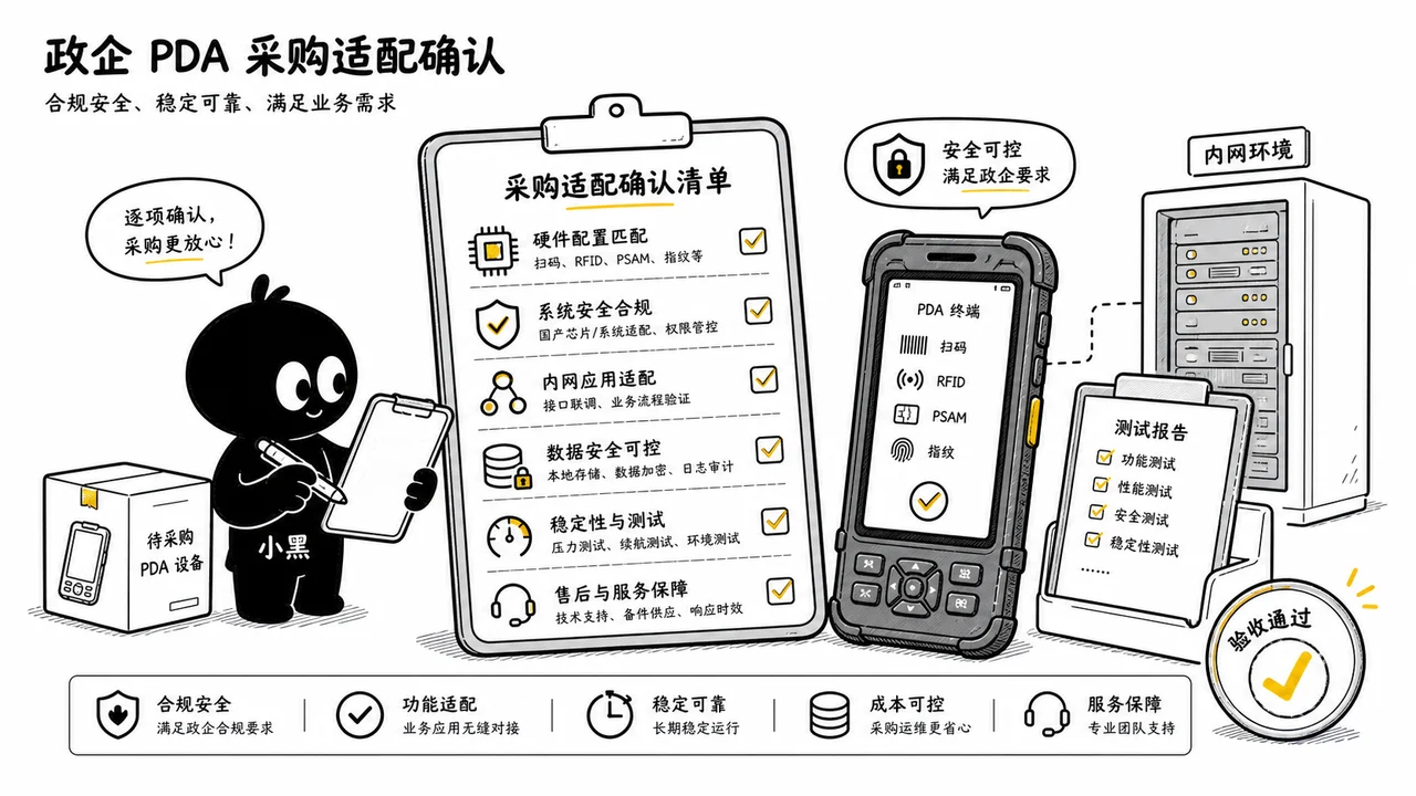 政企 PDA 采购适配确认示意