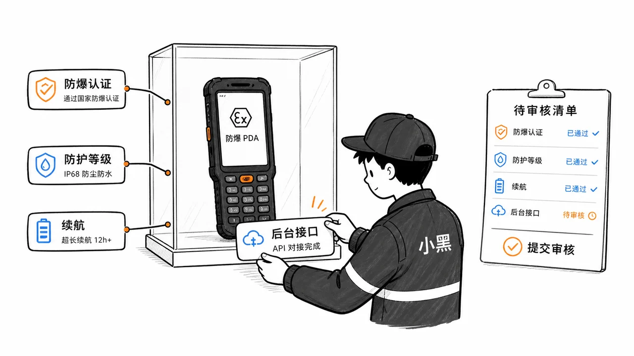 防爆 PDA 验收资料和现场测试记录示意