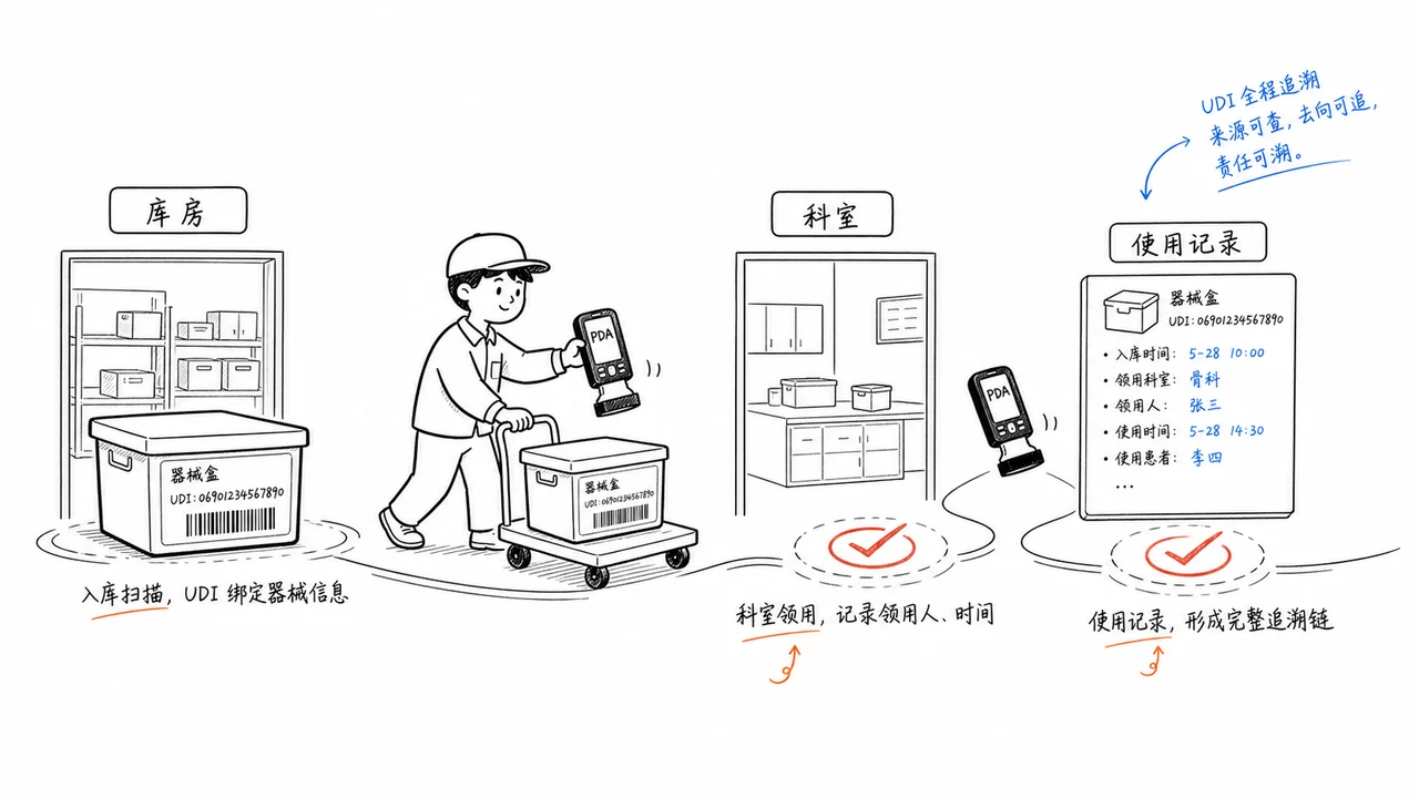 PDA 入库验收核对批号效期示意