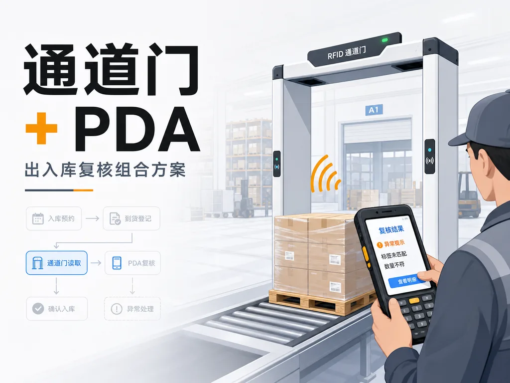 RFID 通道门和手持PDA怎么配合？仓库出入库复核的组合方案