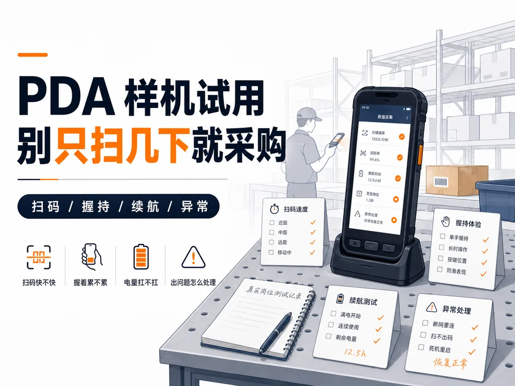 PDA样机试用到底要试什么？别只扫几下条码就决定采购