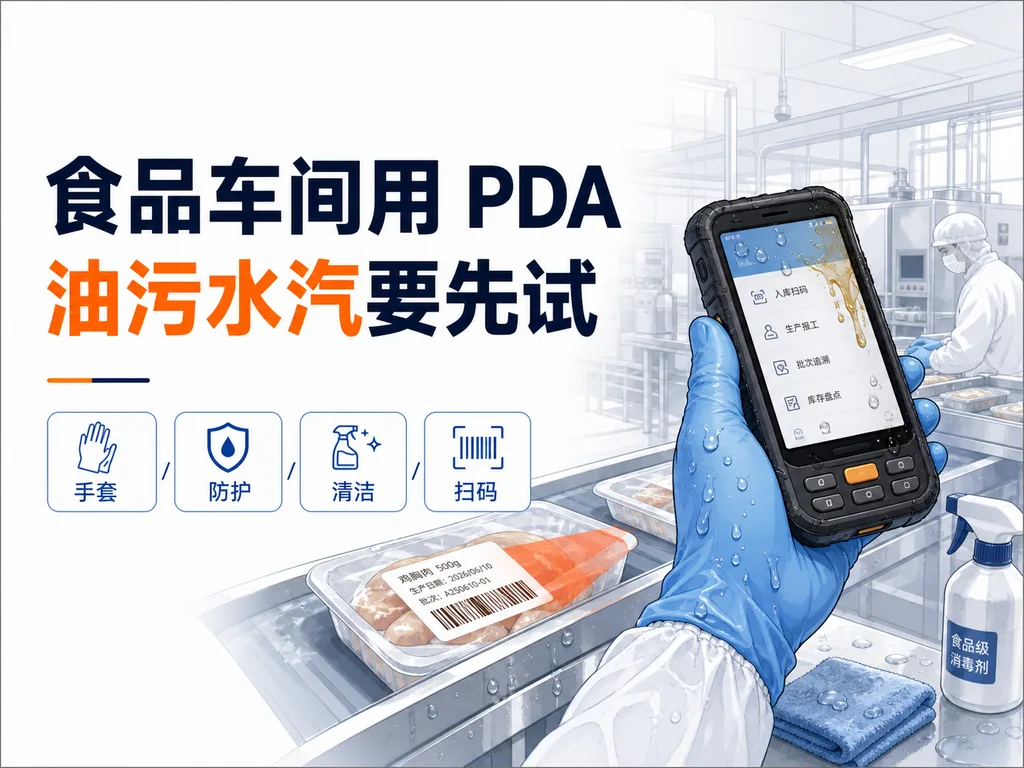 食品加工车间用PDA，油污、水汽、手套和清洁消毒要注意什么？