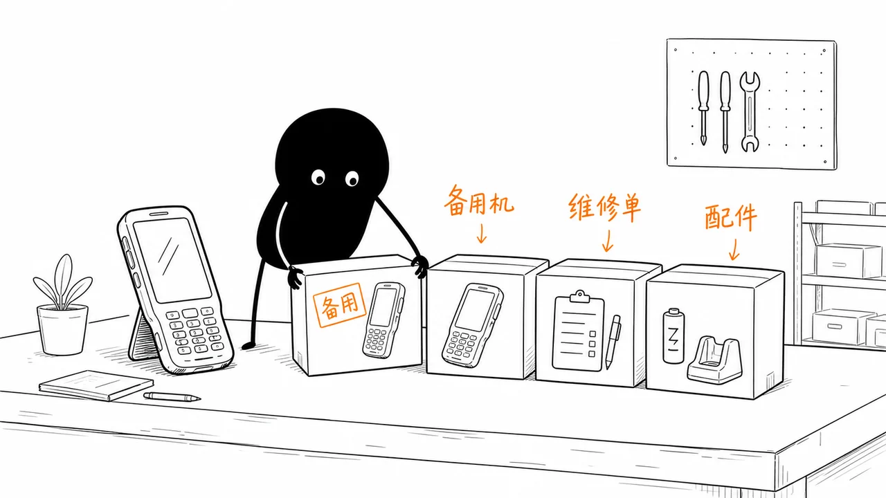 工业PDA采购后售后维修备用机和配件管理流程 工业PDA采购后售后维修备用机和配件管理流程