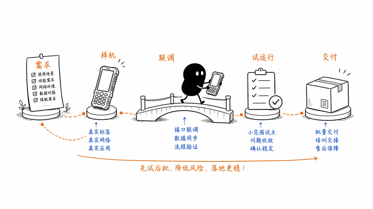 安卓智能手持终端机从需求沟通样机测试系统适配到批量交付的定制流程