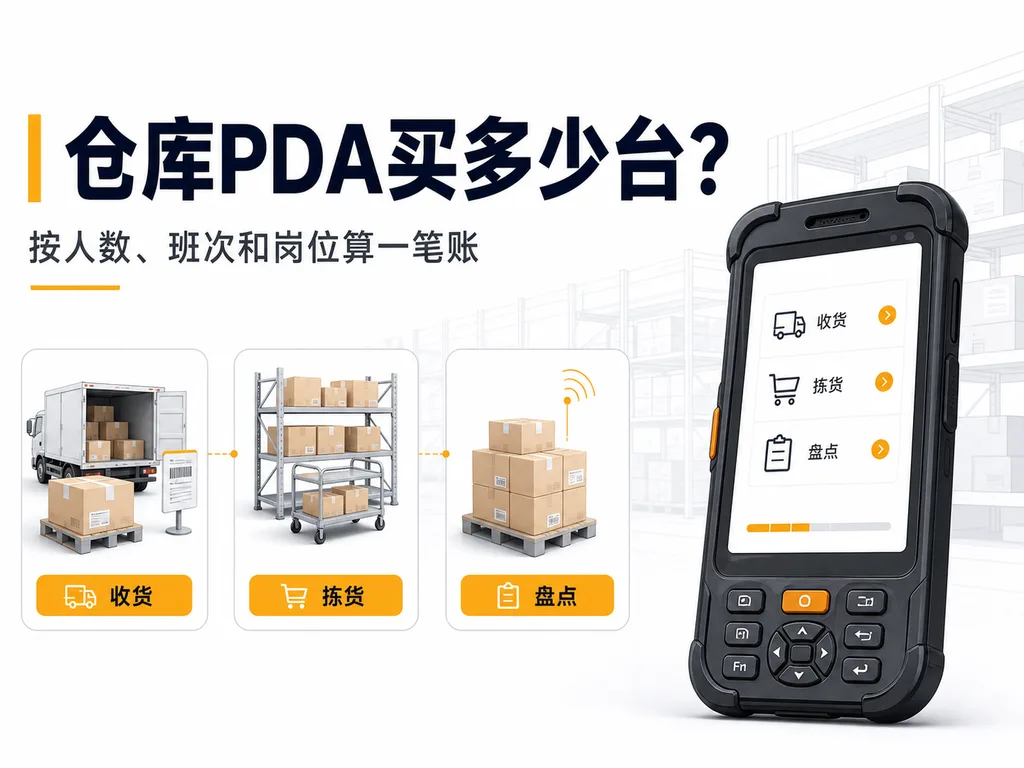 仓库PDA到底要买多少台？按人数、班次和岗位算一笔更靠谱的账