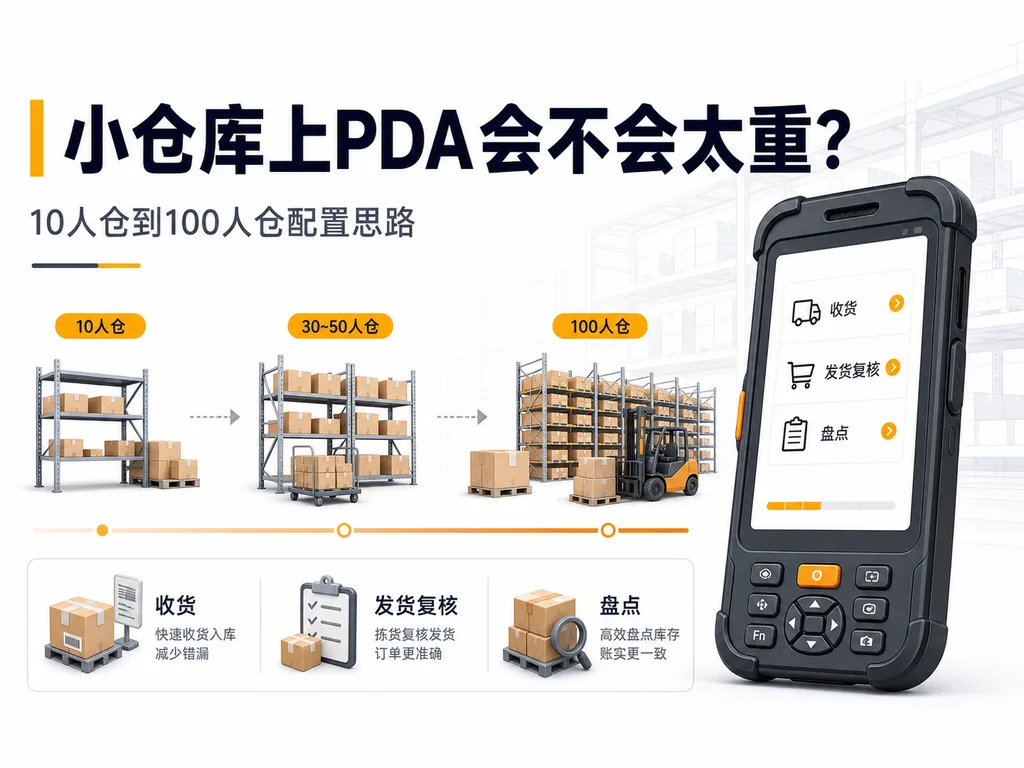 10人到100人的中小型仓库手持PDA设备配置思路