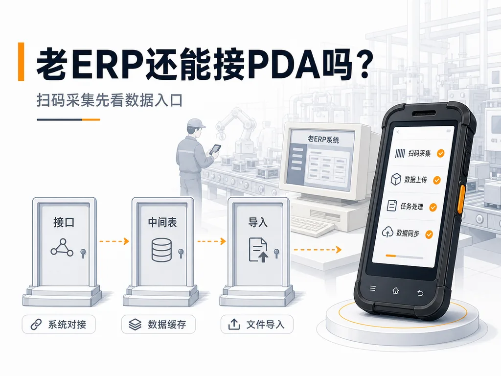 工厂ERP系统已经用了很多年，还能不能接入PDA扫码采集？