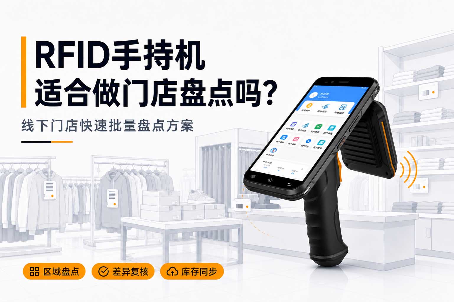 RFID手持机适合做门店盘点吗？线下门店盘点该怎么利用rfid手持机部署快速批量盘点方案