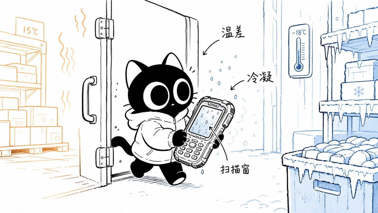 冷库PDA在常温与低温之间进出产生冷凝的示意图 冷库PDA在常温与低温之间进出产生冷凝的示意图