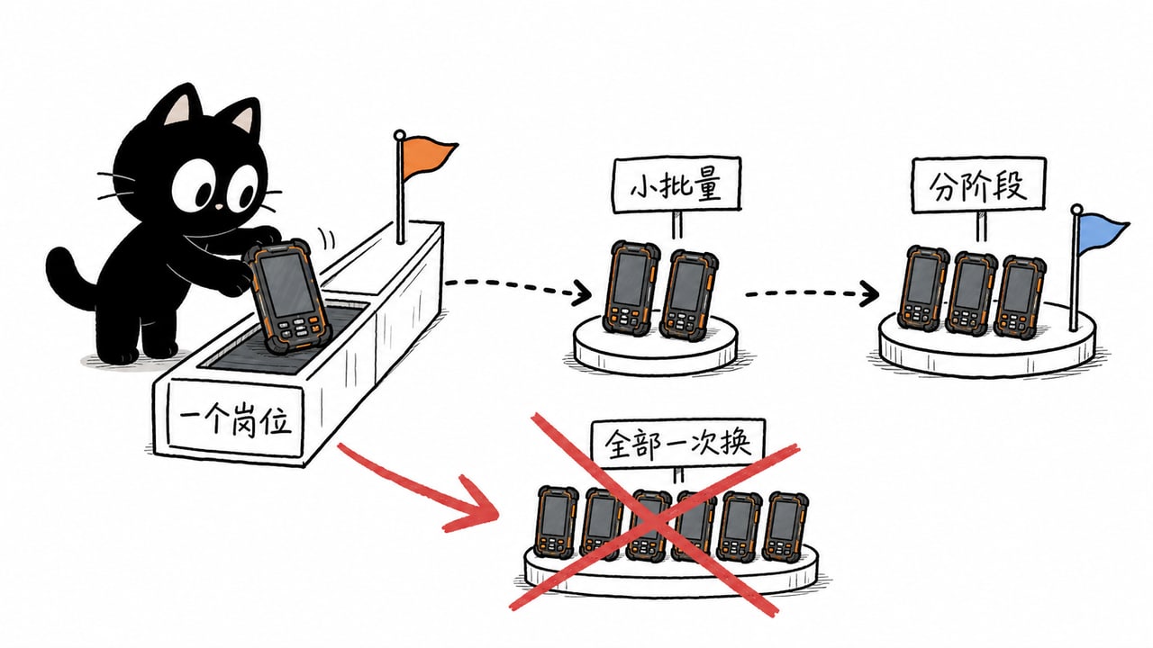 国产PDA从样机试点到分批迁移的路线示意图 国产PDA从样机试点到分批迁移的路线示意图