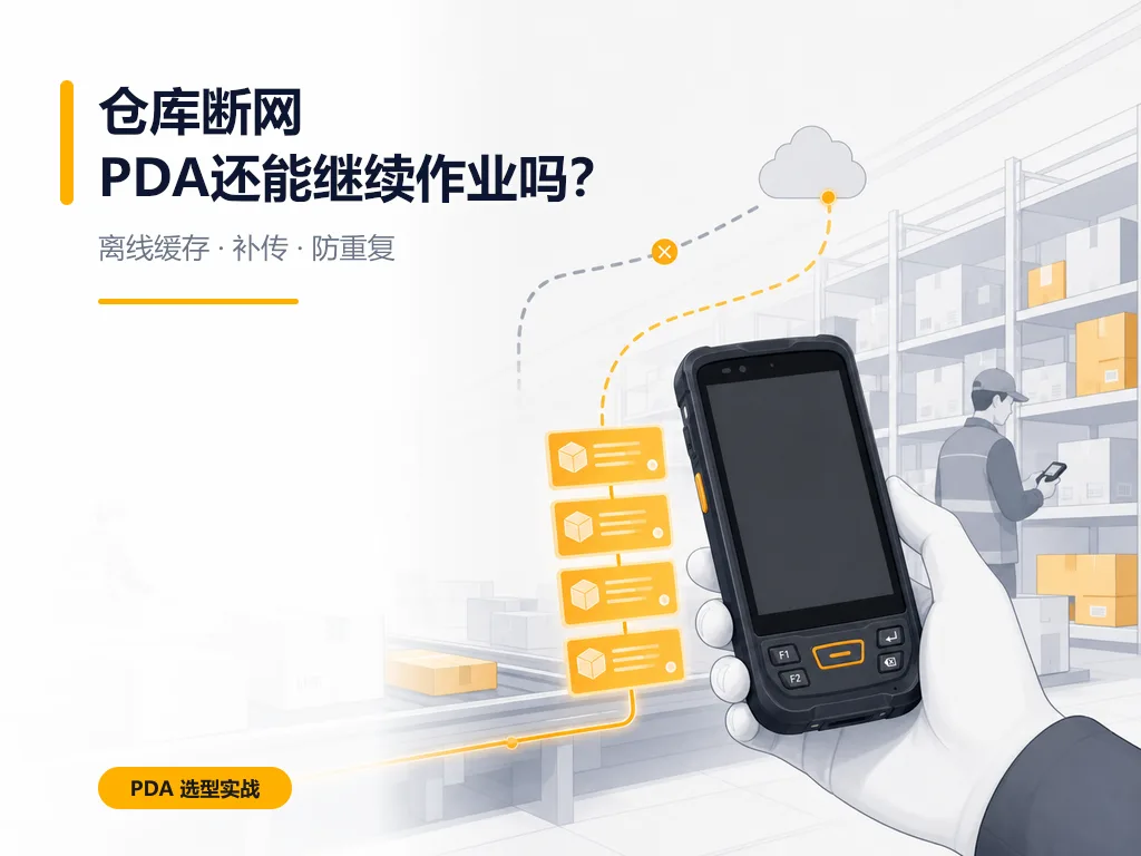 仓库断网后PDA还能不能继续作业？离线缓存和数据补传怎么实现