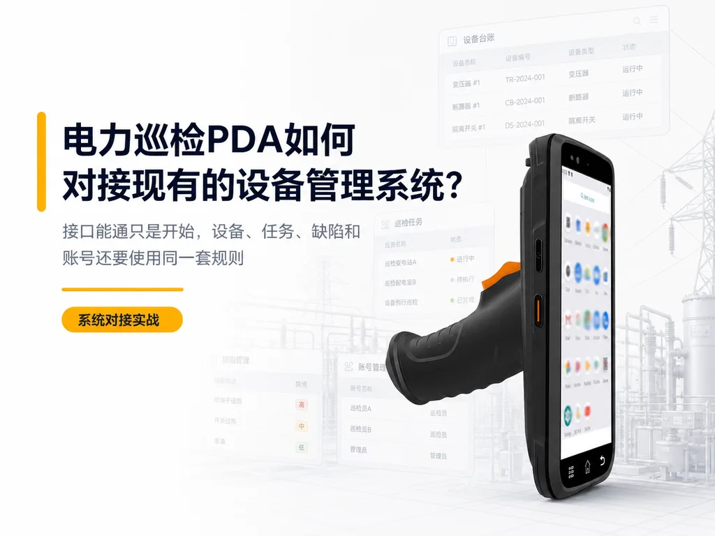 电力巡检PDA如何对接现有的设备管理系统？