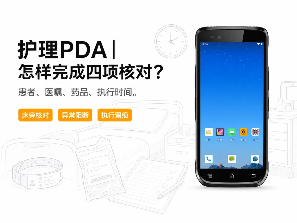 护理PDA如何核对患者、医嘱、药品和执行时间？