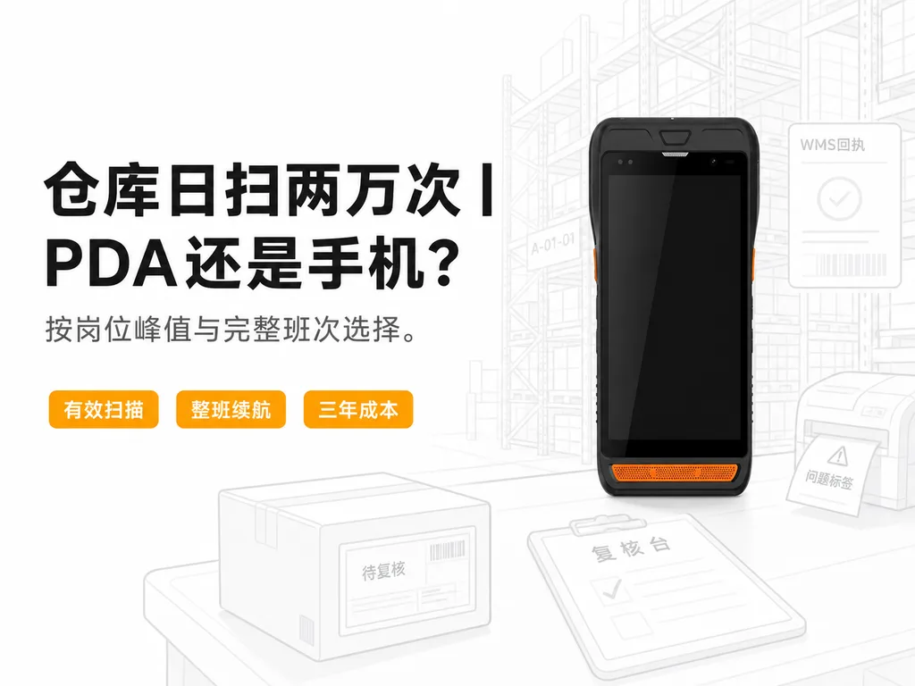 仓库每天扫码两万次，工业PDA和手机扫码该怎么选？