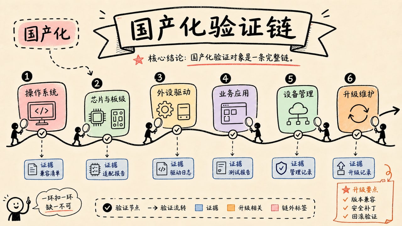 国产化PDA由操作系统芯片板级外设应用与运维组成验证链