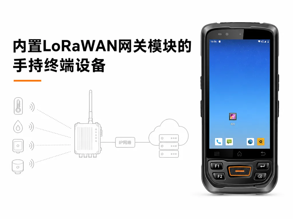 内置LoRaWAN网关模块的手持终端设备